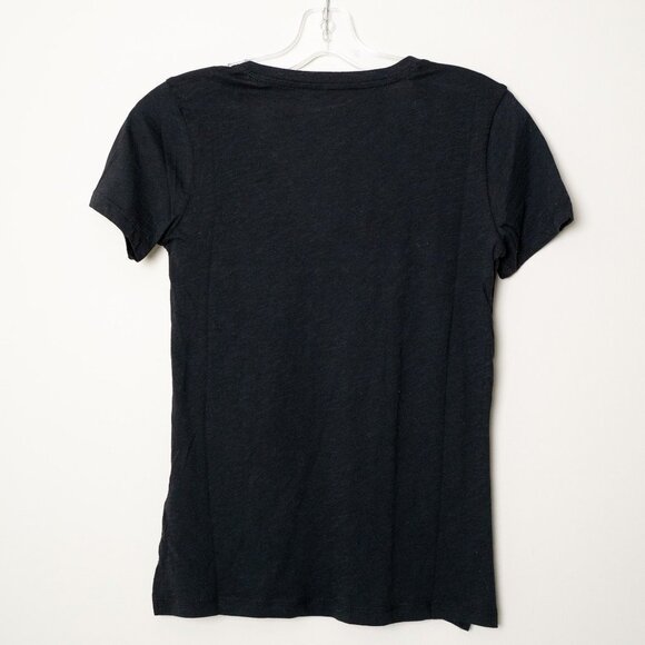 Madewell Whisper Cotton V Neck Pocket Tee Relaxed Fit Lightweight Black - Picture 3 of 9